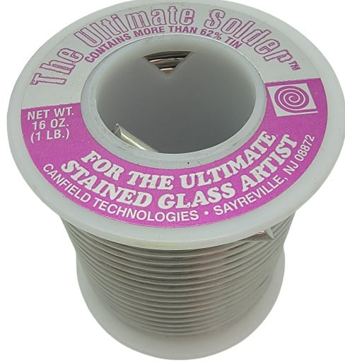 CANFIELD ULTIMATE SOLDER One Pound Stained Glass Supplies 63/37 16 oz-