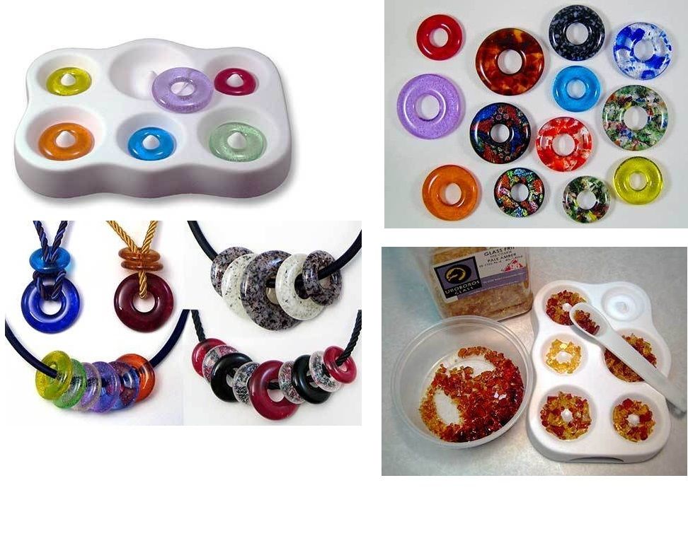 SIMPLE ROUND BEADS Colour De Verre Glass Frit Casting Mold Fusing Supplies-