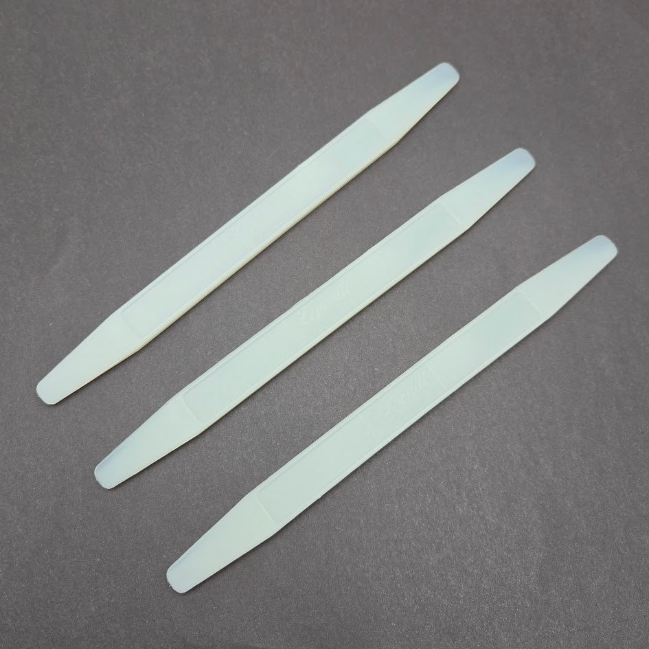 Three Flat Fid Burnishers Foiler STAINED GLASS Tools Leponnit Origami Stiff Nylon 8"-