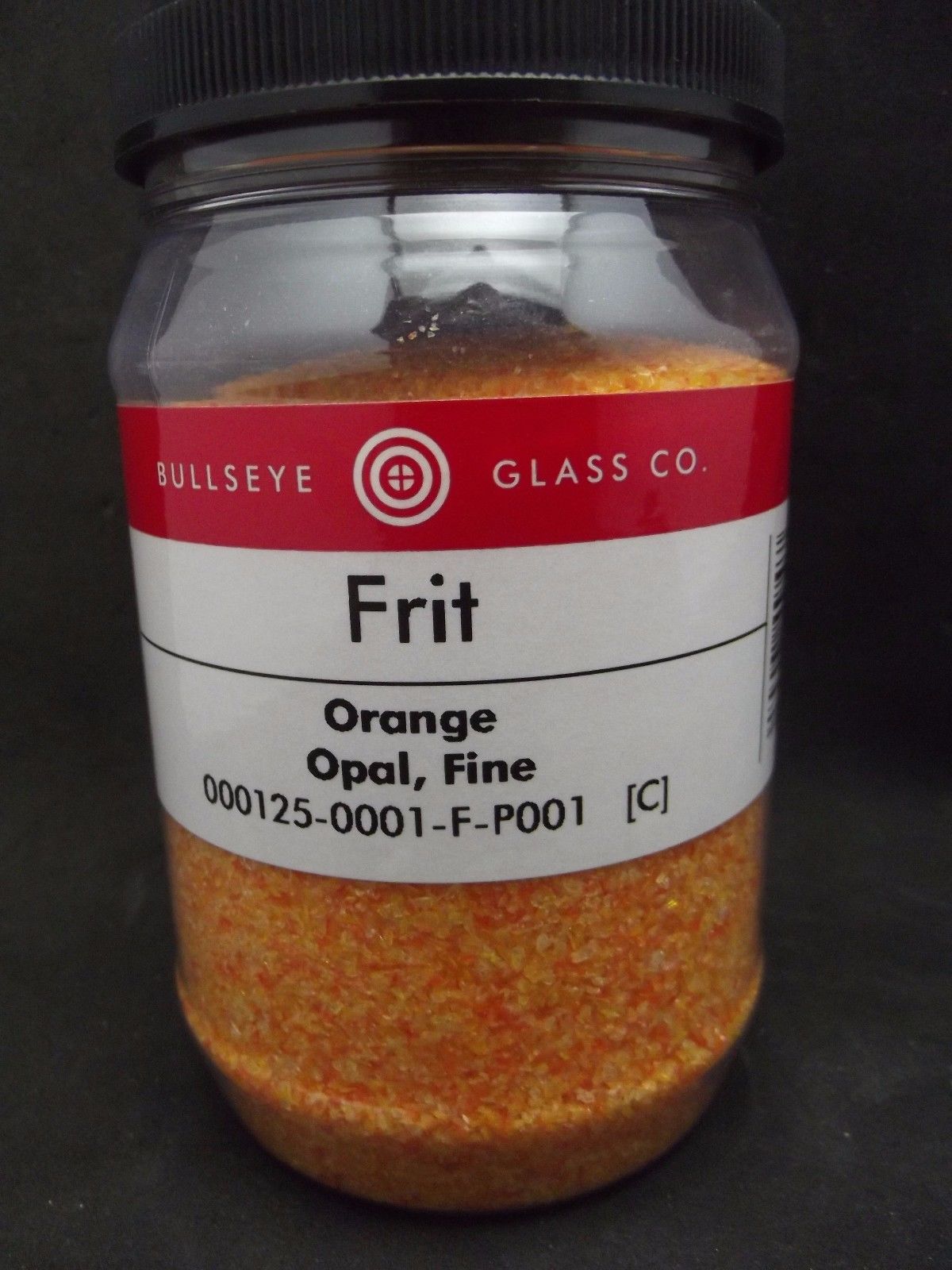 0125 Orange Opal Bullseye 90 COE GLASS FRIT FINE 16 oz One Pound-