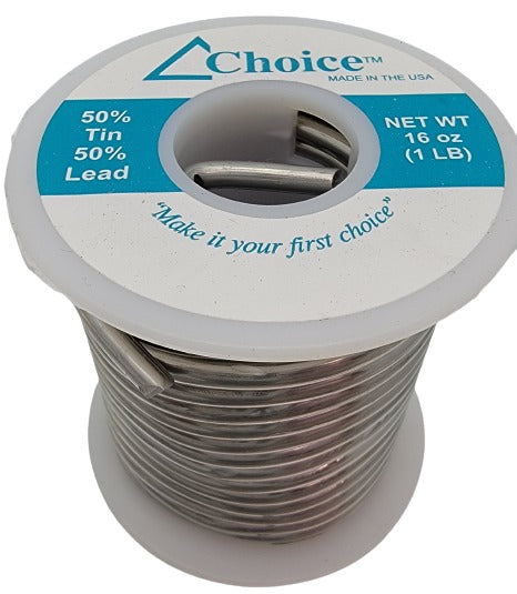 50/50 SOLDER Choice Brand One Pound Spool Stained Glass Supplies Lead Tin-