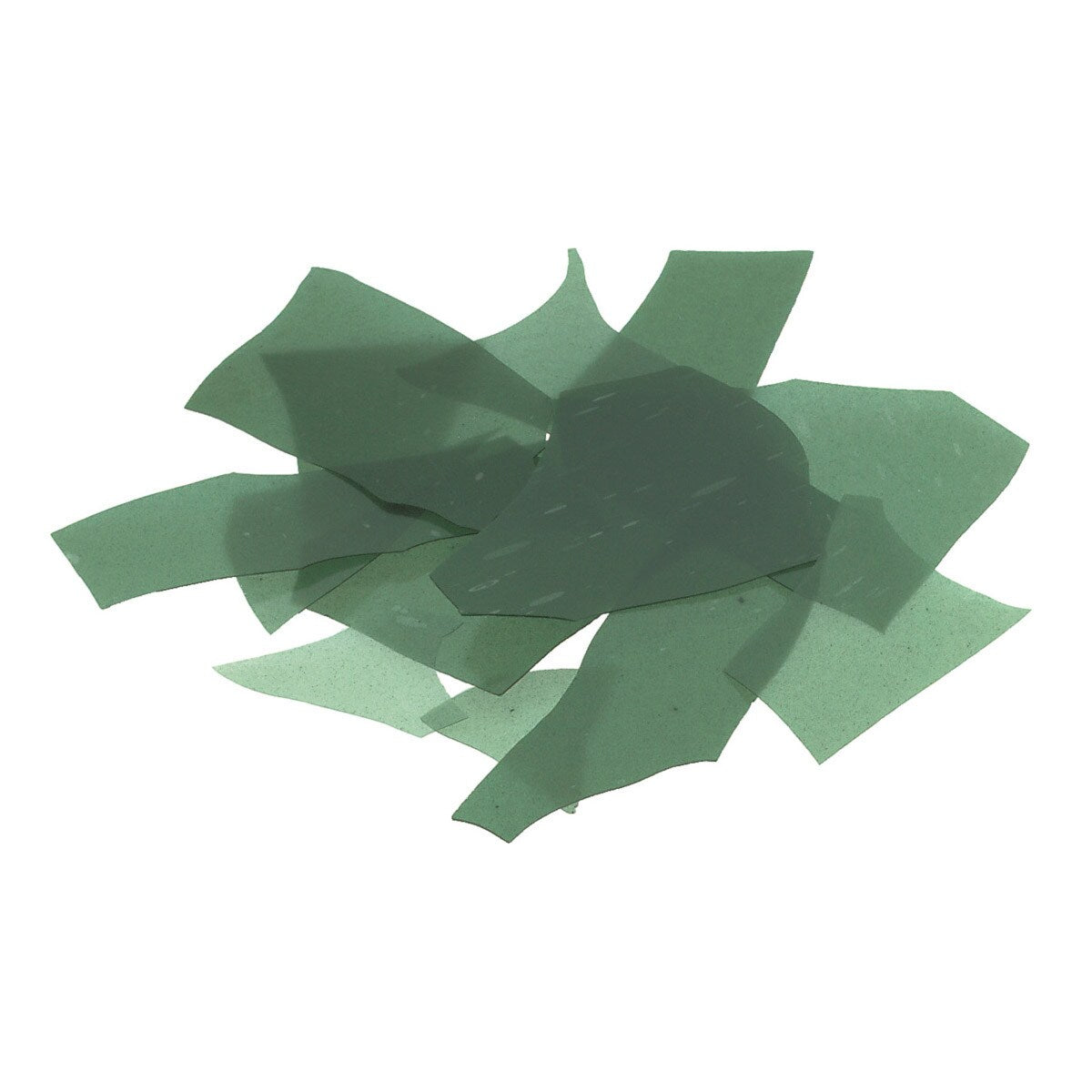 1112 Aventurine Green Transparent Glass Confetti 90 COE Bullseye 4 Ounces Fusing Supplies