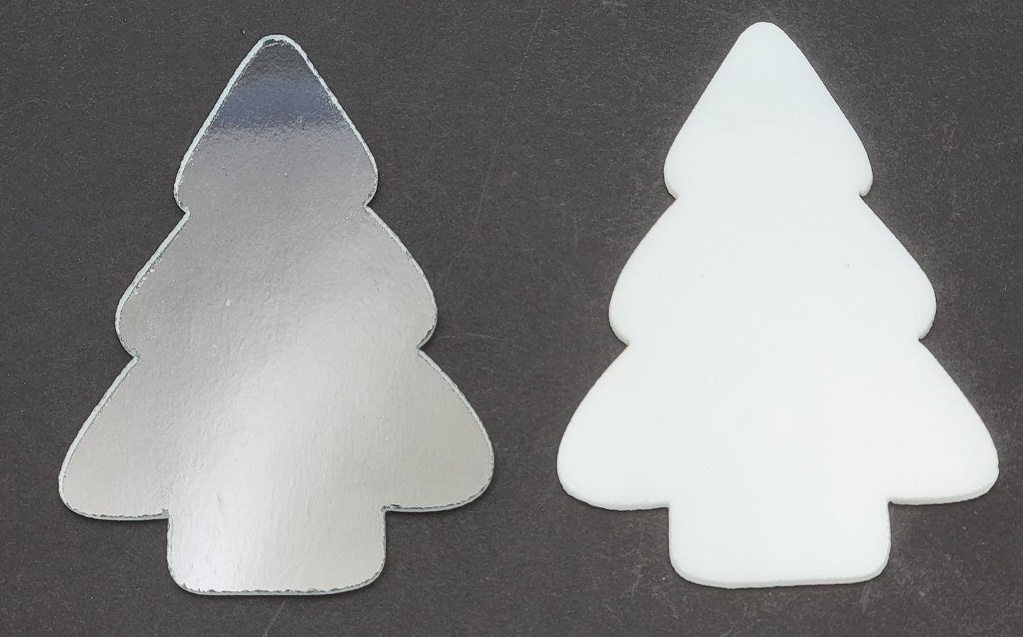 96 COE Christmas Tree Cakes Precut Glass Shapes Clear Or White Fusing Supplies-