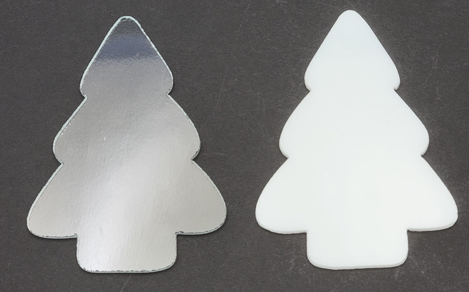 96 COE Christmas Tree Cakes Precut Glass Shapes Clear Or White Fusing Supplies-