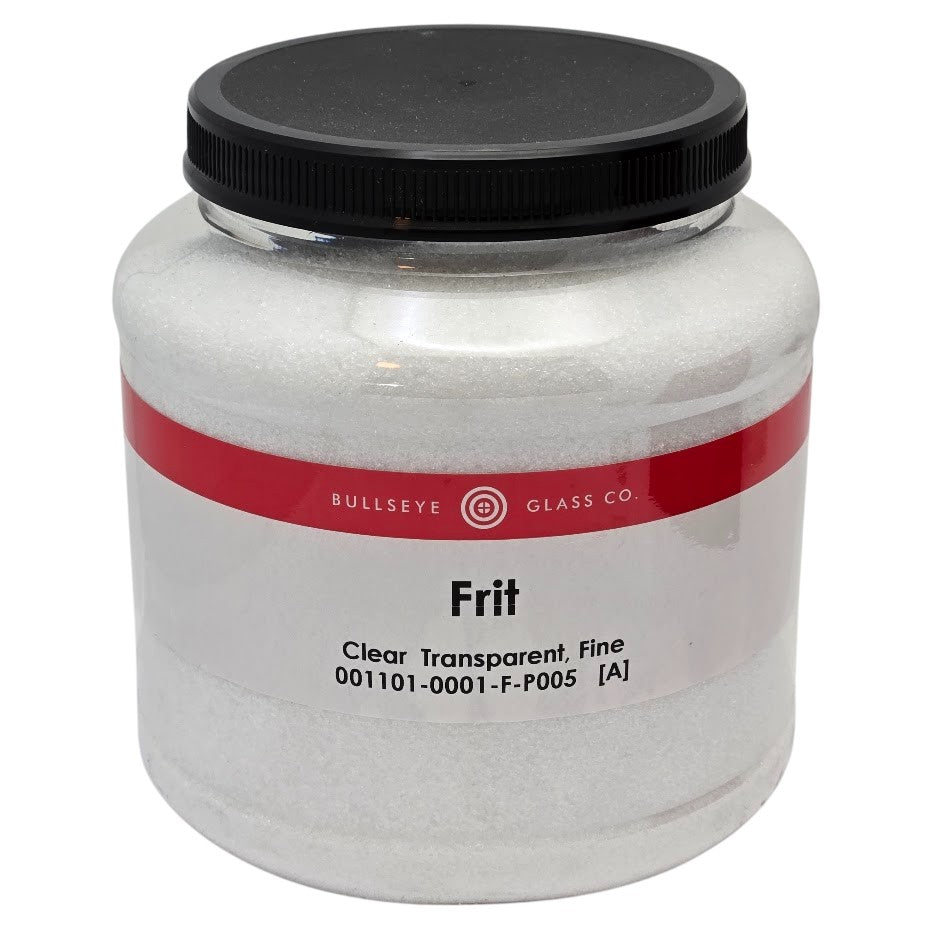 1101 Clear Transparent Fine Full Jar FIVE POUNDS 90 COE Bullseye Frit Fusing Supplies Glass 90COE-