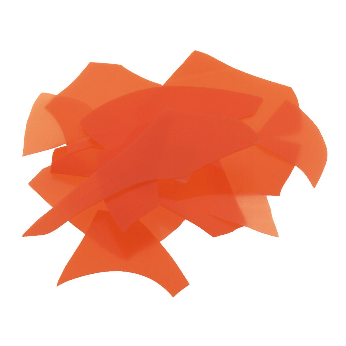 0125 Orange Opal Glass Confetti 90 COE Bullseye 4 Ounces Fusing Supplies