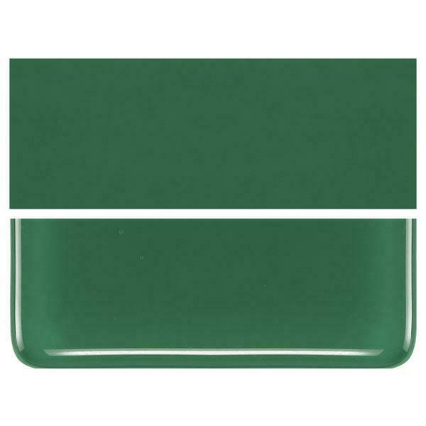 0141 Dark Forest Green Opalescent Bullseye 90 COE Glass Sheet 10x10" 90COE Fusing-