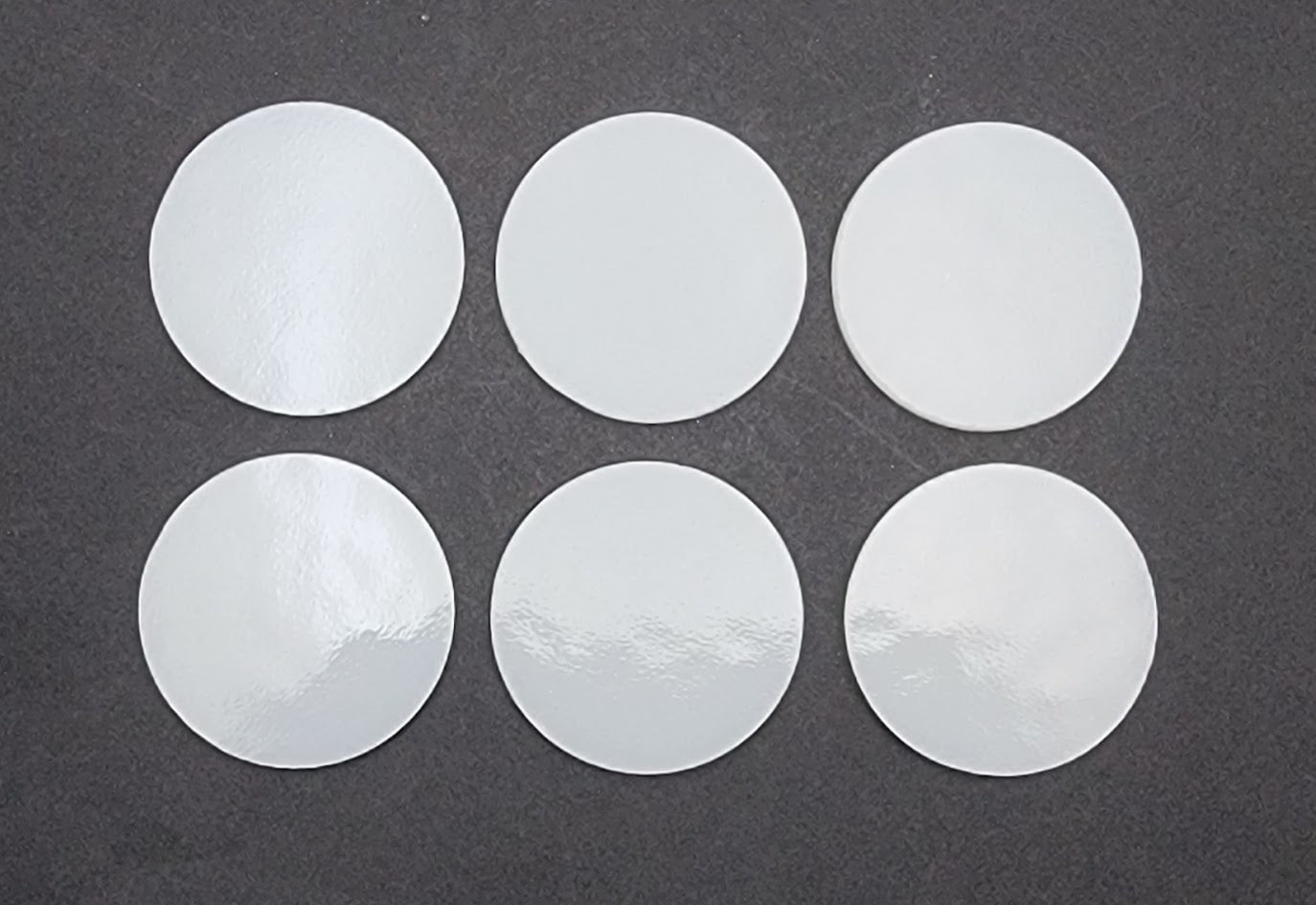 200 White Opal Six 96 COE Glass Circles Choice of 1/2, 3/4, 1, or 1 1/2 inches-