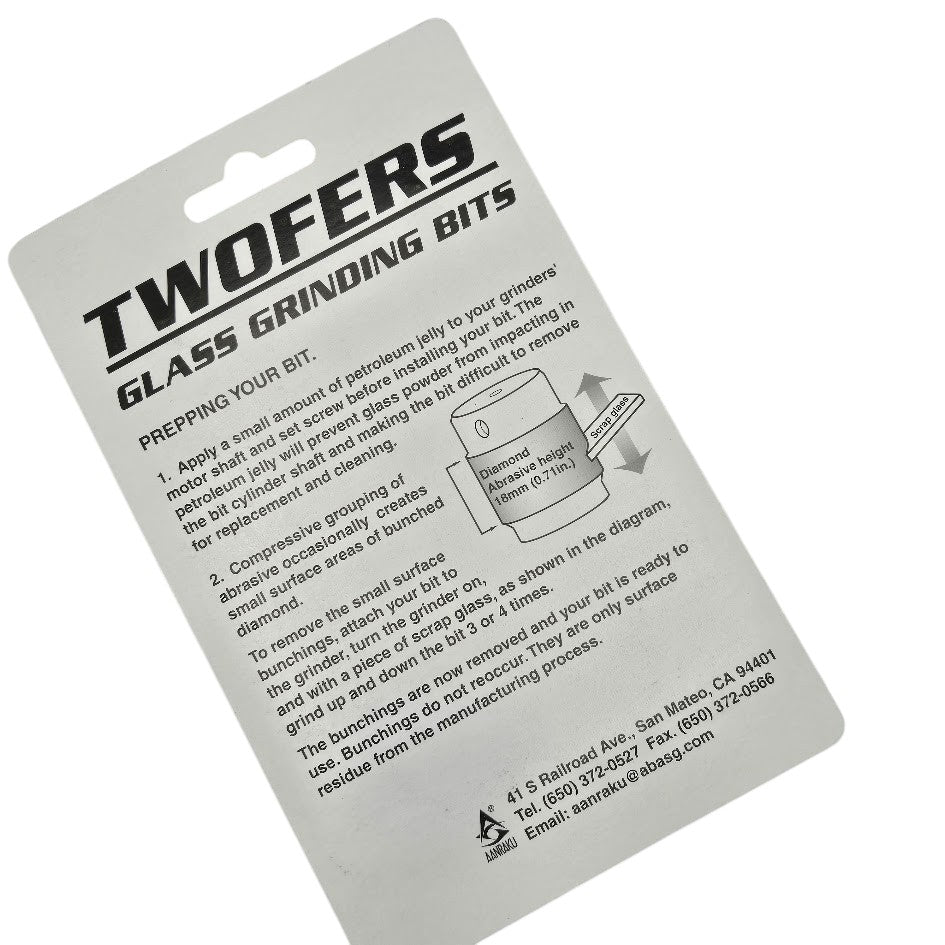 Grinder Bits Diamond 3/4" Twofers 2 Pack 170 Grit Fits MOST Inland Glastar-