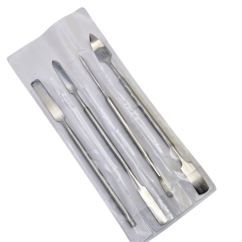 Quality Steel Spatula Set PMC Art Clay Silver 7 Profiles in 4 Pc Sculputing Tool-