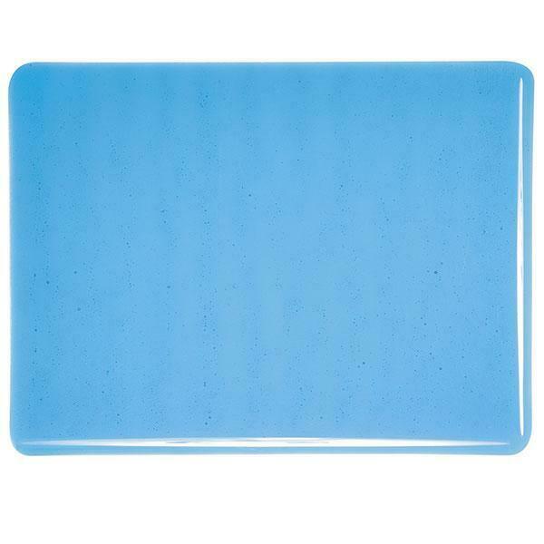 1116 Turquoise Blue Transparent Bullseye 90 COE Glass Sheet 10x10" 90COE Fusible-