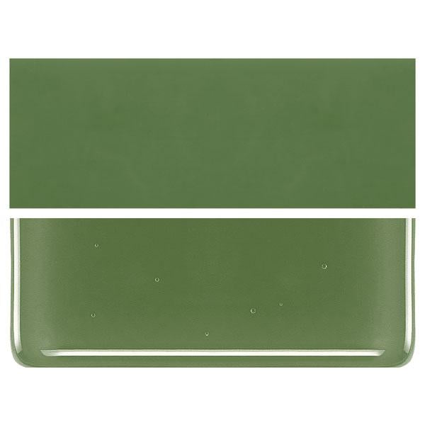 0212 Olive Green Opal 90 COE Bullseye Fusing Glass Sheet 5x5 inch 3mm 90COE-
