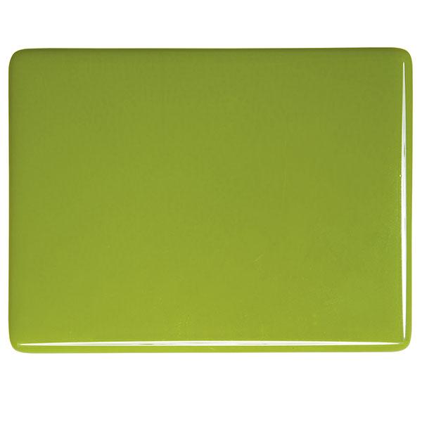 0312 Pea Pod Green Opalescent Bullseye 90 COE Glass Sheet 10x10" 90COE Fusible-