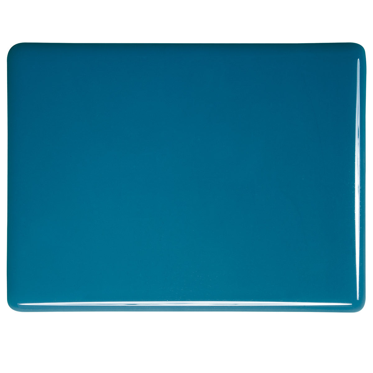 0146 Steel Blue Opalescent Bullseye 90 COE Glass Sheet 10x10" 90COE Fusible-