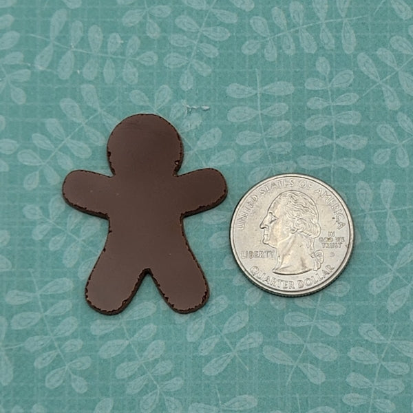 Gingerbread People Man 96 COE Choice of Size Glass Precut Shape Christmas 96COE-