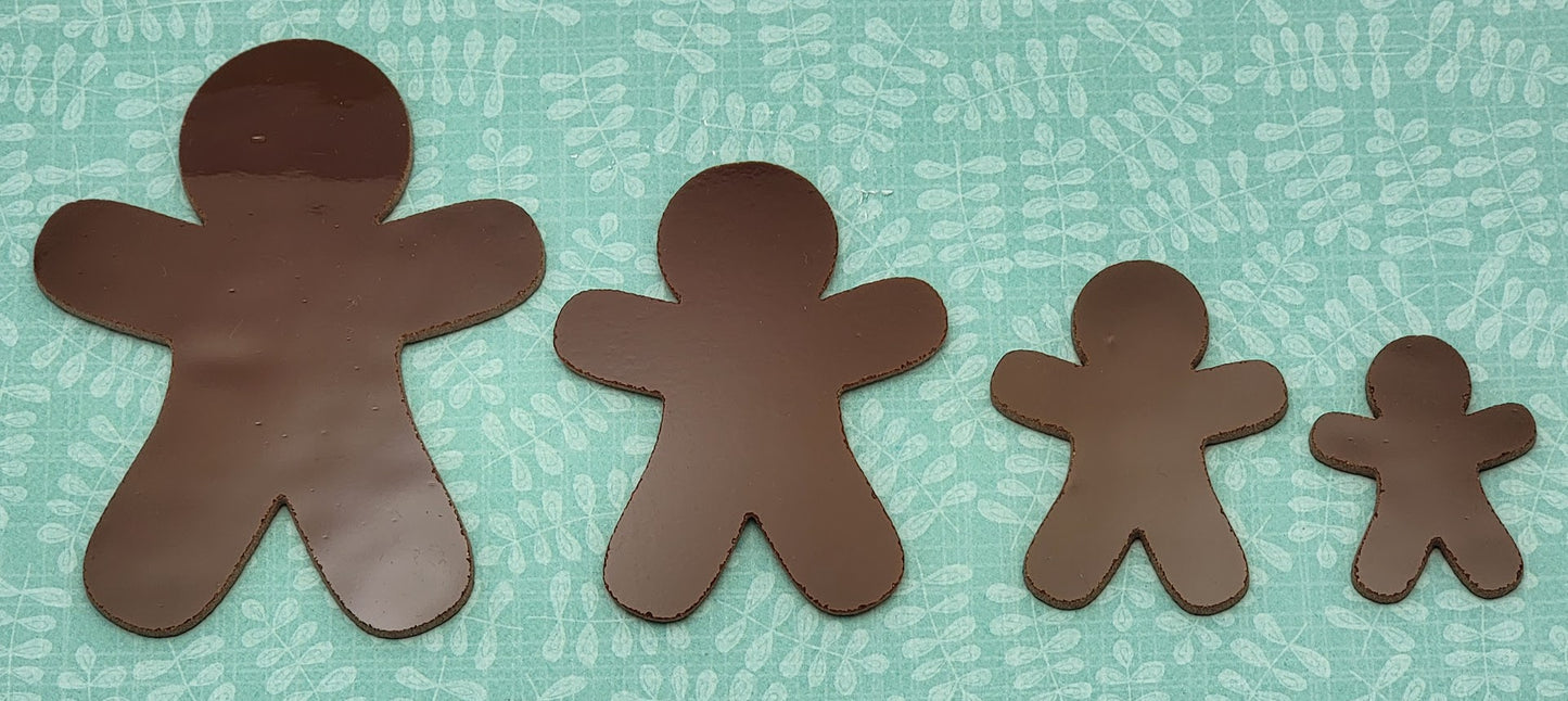 Gingerbread People Man 96 COE Choice of Size Glass Precut Shape Christmas 96COE-