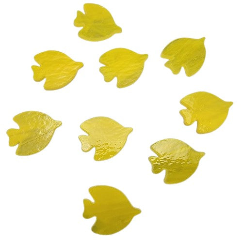 Three Tang Fish Glass Precut 90 COE Yellow Sea Life Series-