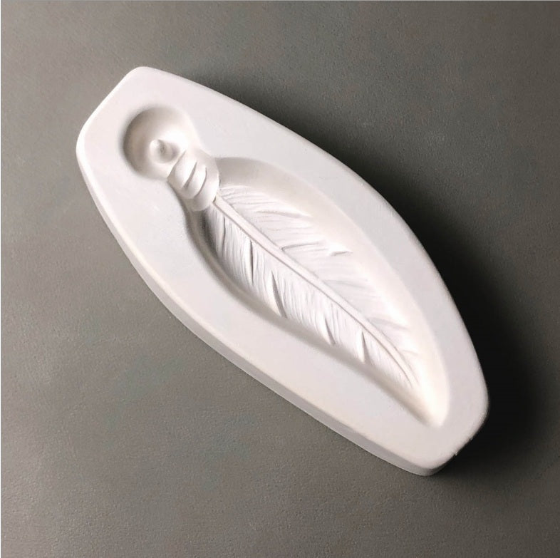 Little Fritters HOLEY FEATHER LF187 Glass Casting Frit Mold-
