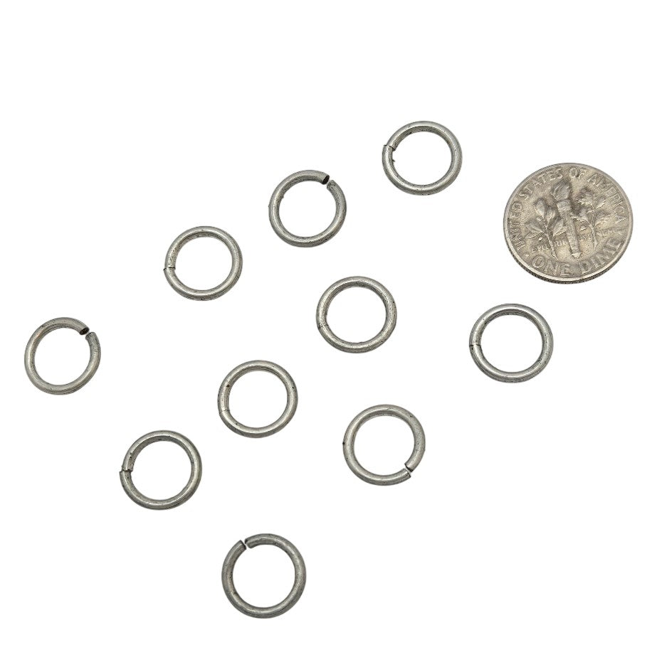 Curly Q - 3/8" Circles Package of Ten Design Elements Wire Shapes Hangers-