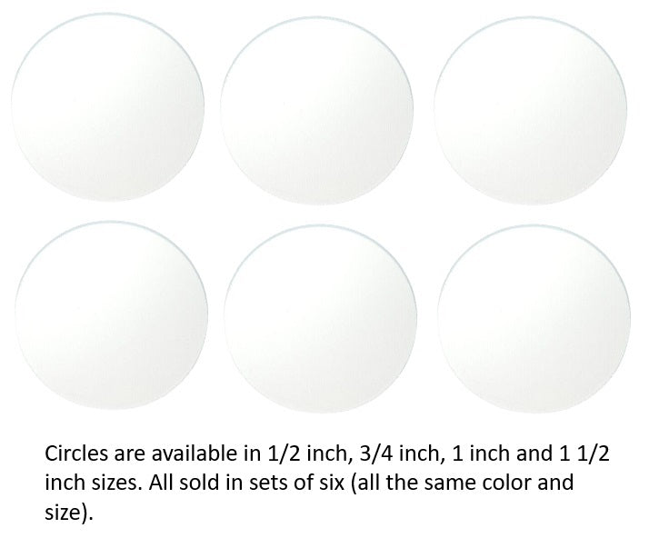 100 Icicle Clear Six 96 COE Glass Circles Choice of 1/2, 3/4, 1, or 1 1/2 inches-