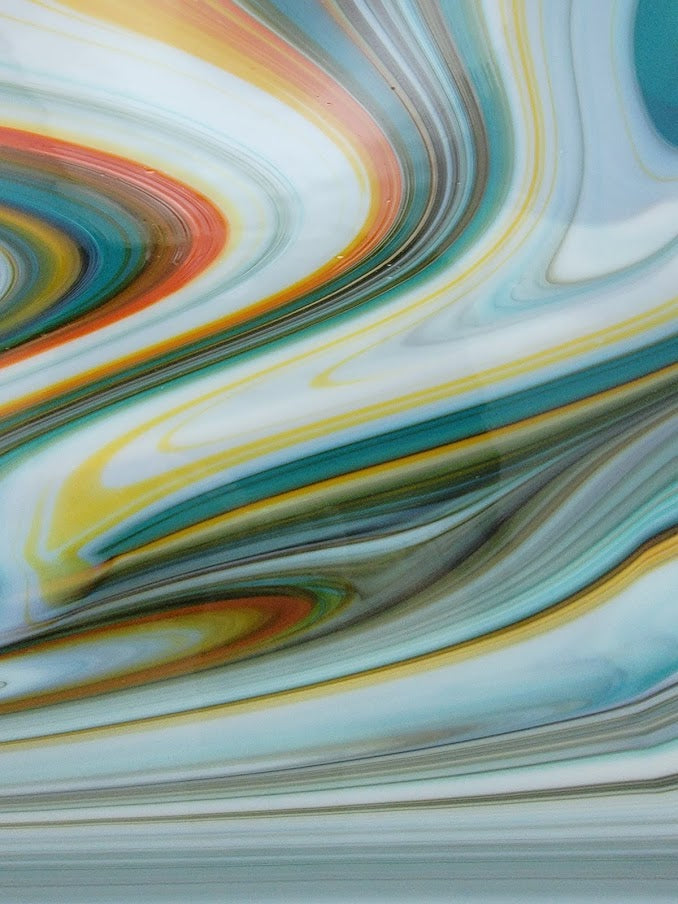 FRSW Southwest Fuser's Reserve 12 x 12 Inch Oceanside Compatible 96 COE Sheet Glass-