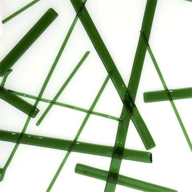 125 Dark Green Transparent Noodles System 96 COE Full 5 oz Tube Fusing Supplies-