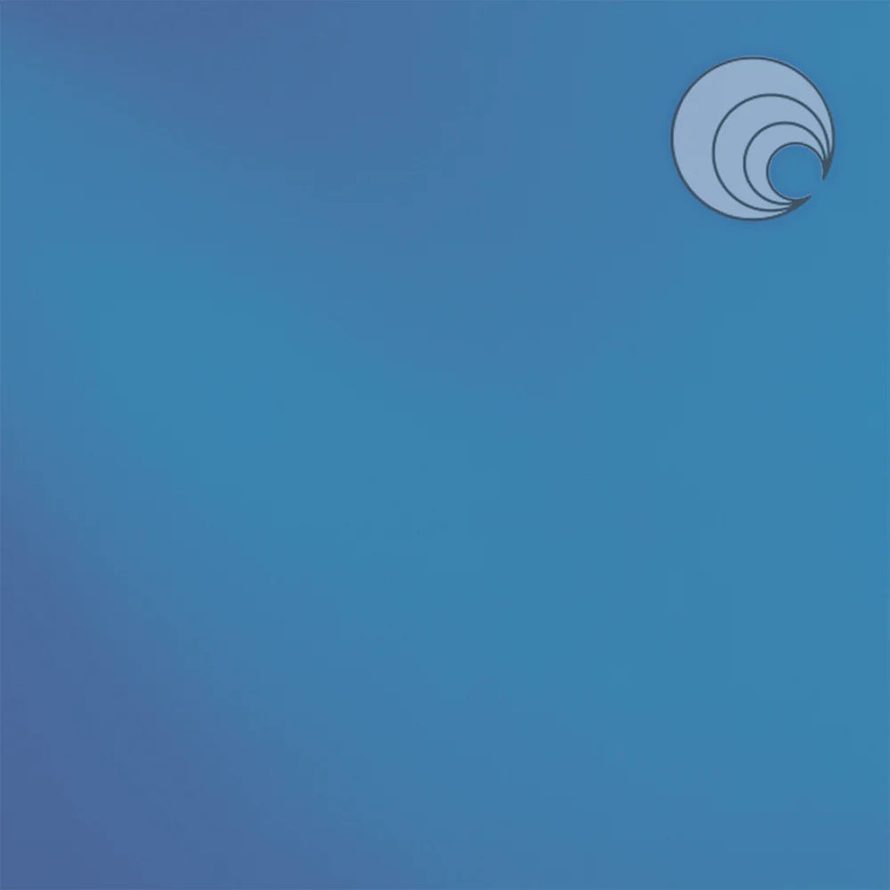 538.2 Light Steel Blue Transparent 6 x 6 Inch Oceanside Compatible 96 COE Sheet Glass-