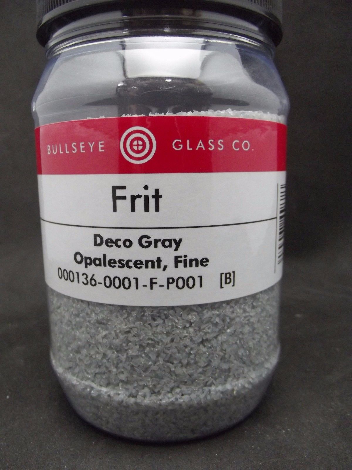 0136 Deco Gray Opal Bullseye 90 COE GLASS FRIT FINE 16 oz One Pound-