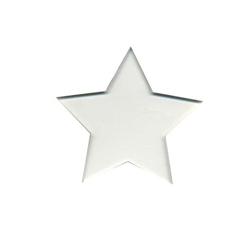 Ten 1 inch Stars Icicle Clear Precut 96 COE Glass-