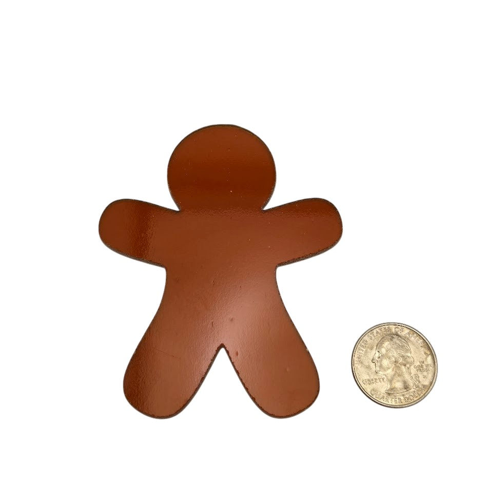Gingerbread People Man 96 COE Choice of Size Glass Precut Shape Christmas 96COE-Size Extra Large (One)