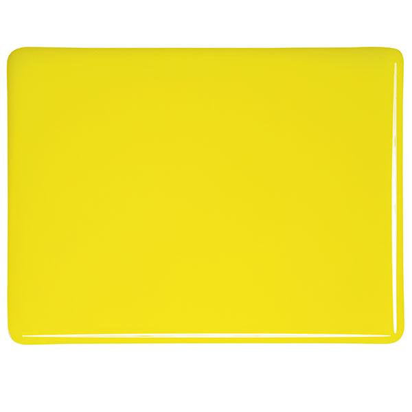 0120 Canary Yellow Striker Opalescent Bullseye 90 COE Glass Sheet 10x10" 90COE Fusible-