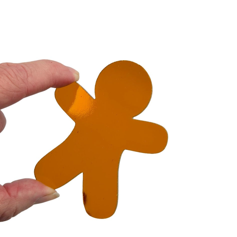 Gingerbread People Man 96 COE Choice of Size Glass Precut Shape Christmas 96COE-