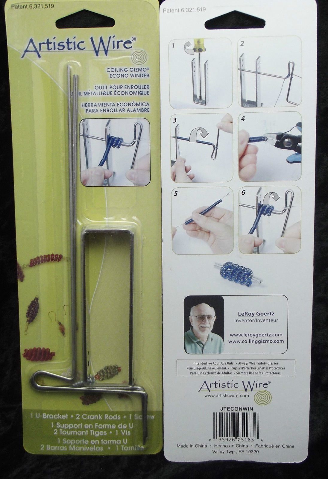 Economy Wire Coiling GIZMO by Artistic Wire Great Little Coiling Tool for Crafts-