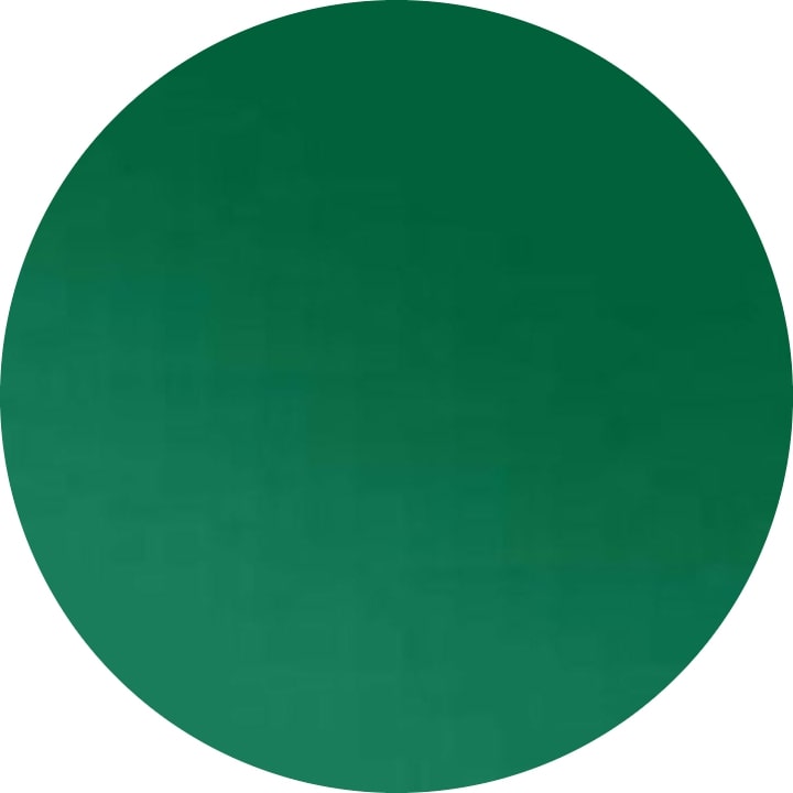 220.76 Opal Dark Green ONE 2" Precut 96 COE Glass Circle-