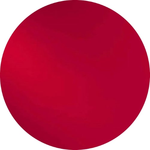 151 Cherry Red Transparent ONE 2" Precut 96 COE Glass Circle-
