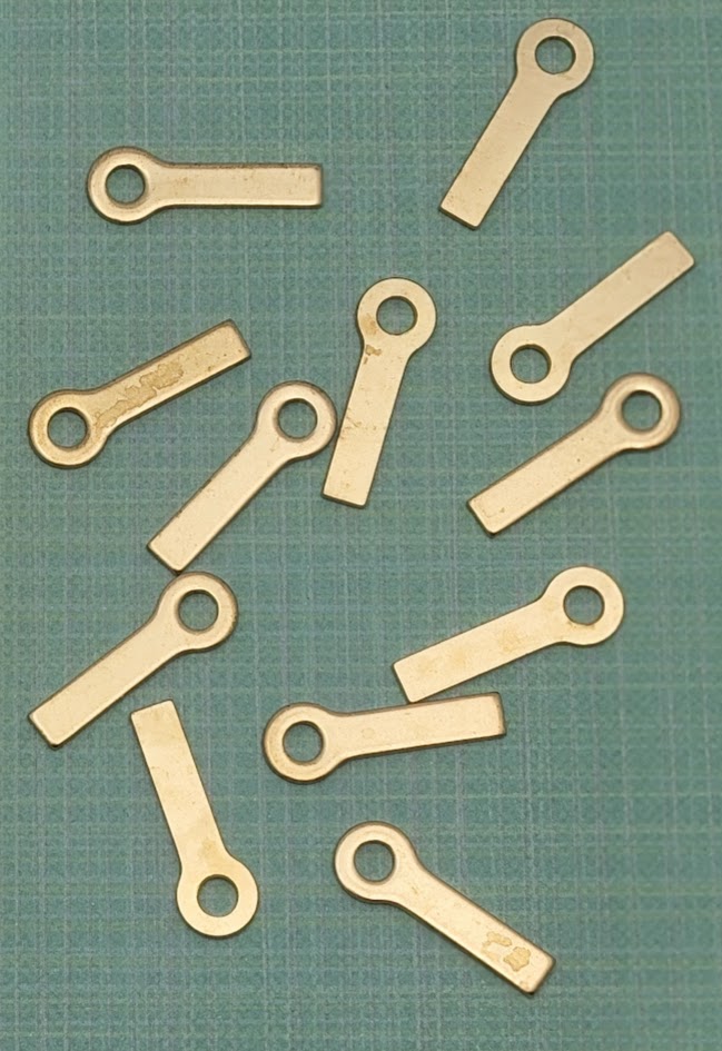 Brass Handy Hangers for Stained Glass Panels Pack of 12 six pairs Hardware-