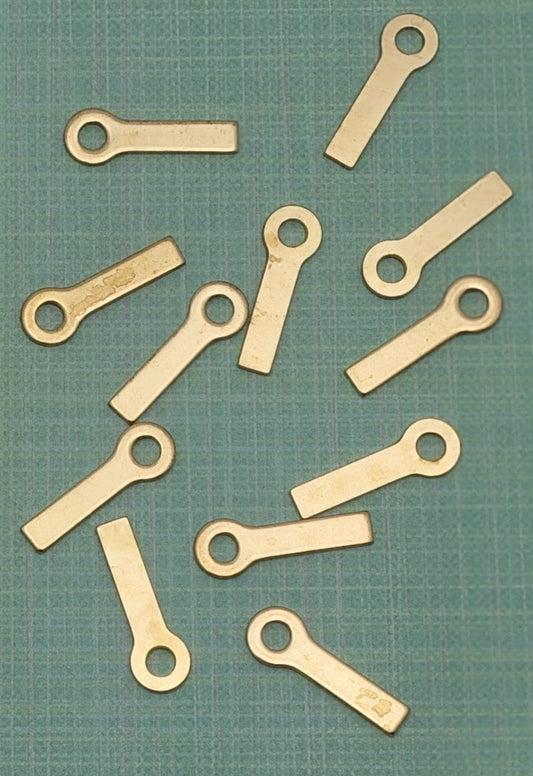 Brass Handy Hangers for Stained Glass Panels Pack of 12 six pairs Hardware-