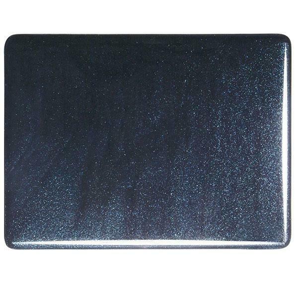 1140 Aventurine Blue Transparent Bullseye 90 COE Glass Sheet 10x10" 90COE Fusing-
