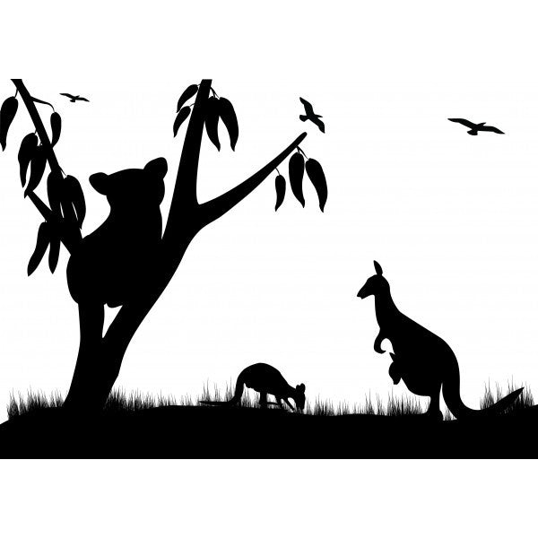 The Outback 1.5" x 1" Enamel Decal For Glass Fusing-