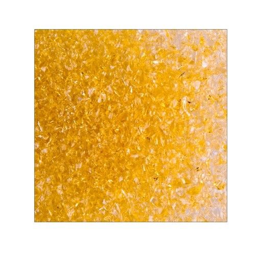 F3 1102 96 Pale Amber Transparent MEDIUM 96 COE Frit 8.5 oz Jar-