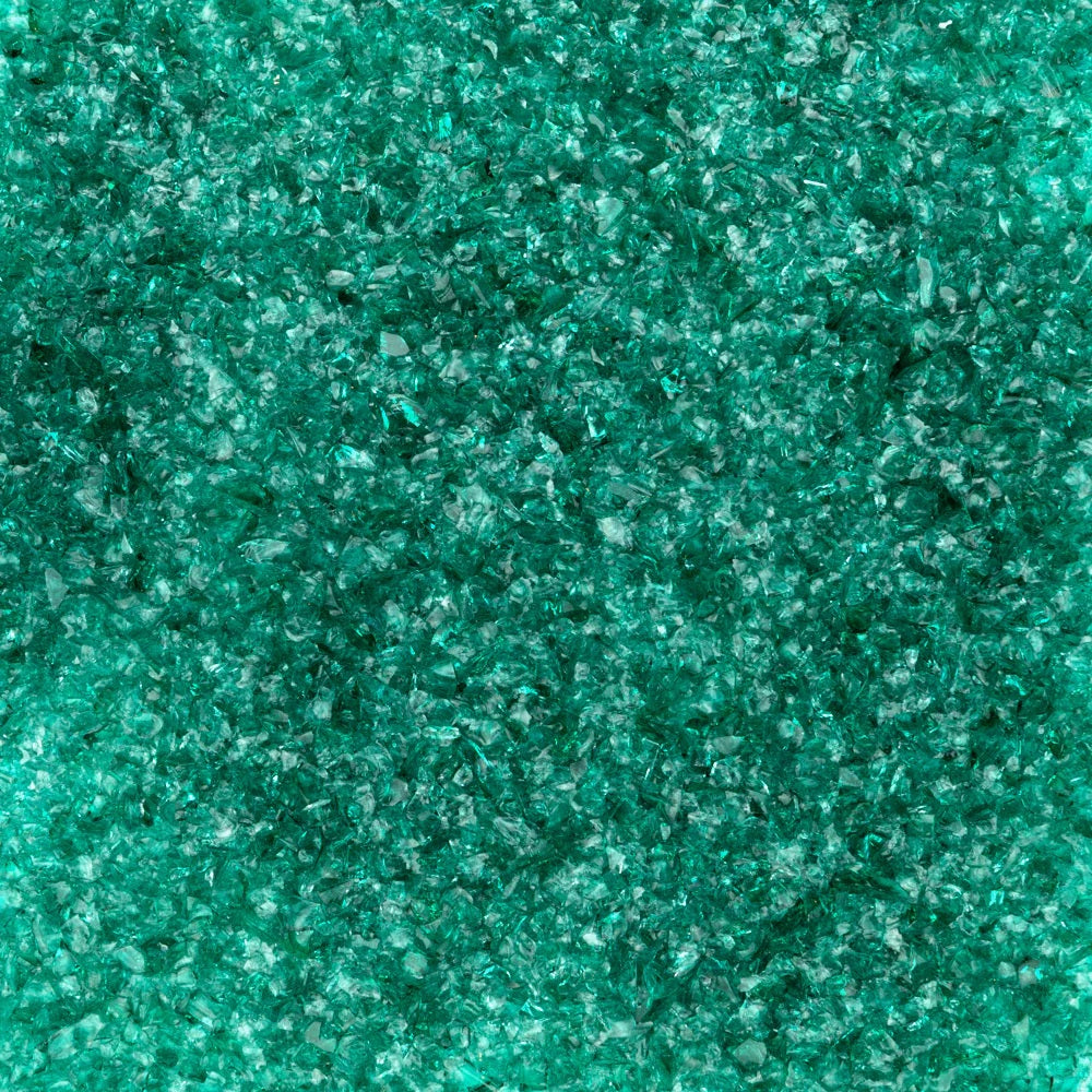 F3 5232 Teal Transparent MEDIUM 96 COE Frit 8.5 oz Jar-