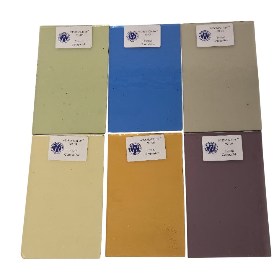 Wissmach 90 ™ Limited Edition Jeweler's Sample Pack Fusible Glass 10 4.5 x 3 in-