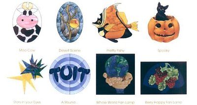 STAINED GLASS LITE 100 Pieces PANED EXPRESSIONS CD Pattern Book-
