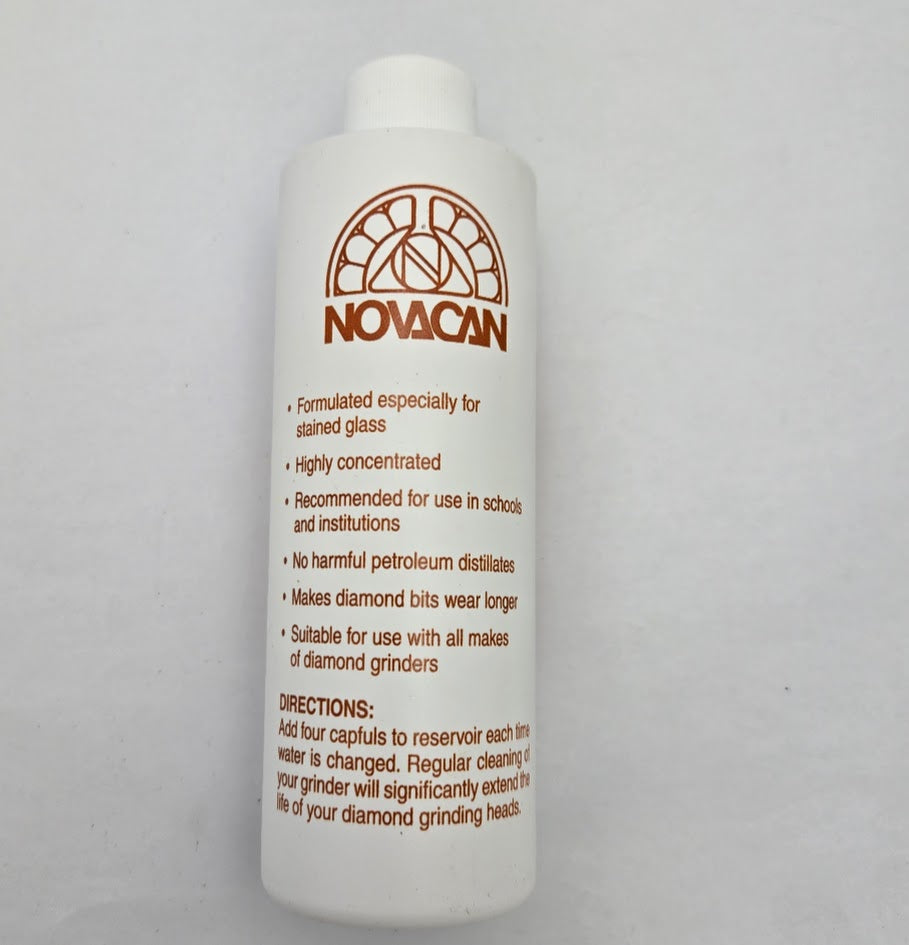 8 ounce FULL SIZE Novacan Stained Glass GRINDER COOLANT Extend Bit Life-