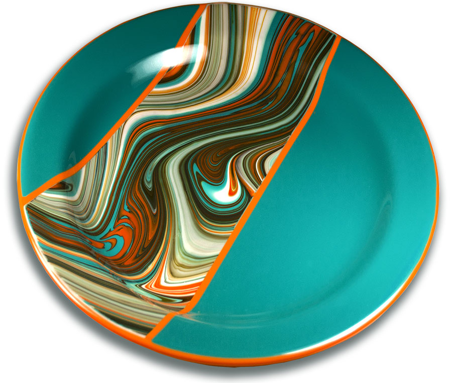 223.74 Peacock Green Opal 6 x 6 Inch Oceanside Compatible 96 COE Sheet Glass-