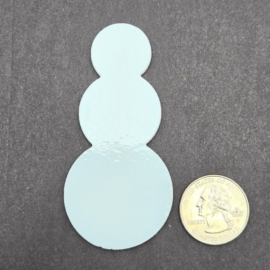 Snowman 96 COE Precut Glass Shapes Fusing Supplies Winter Christmas Holiday 96COE-Size Medium One Piece