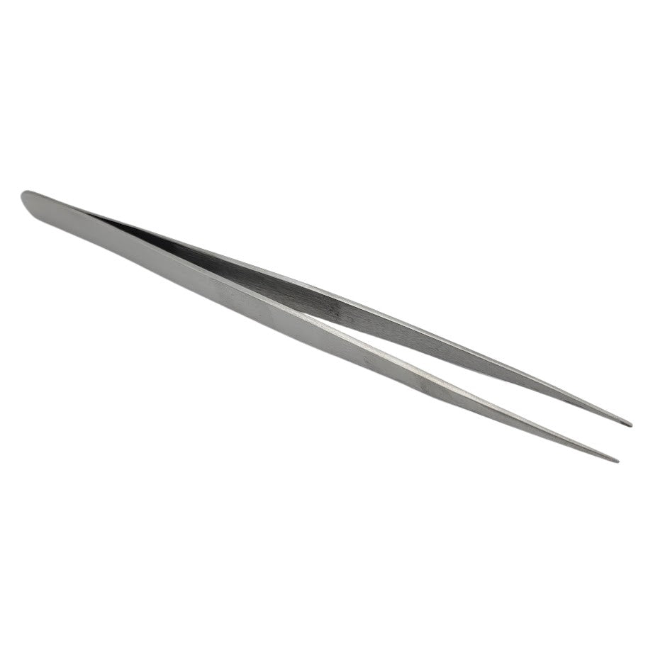 7" Stainless Steel Straight Tip Tweezers Tweezer-