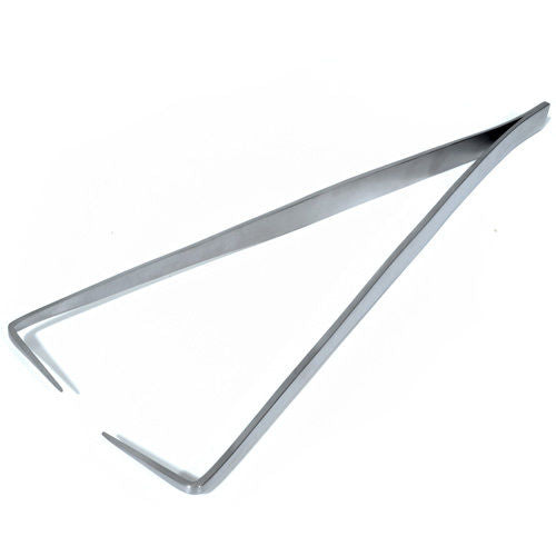 Glass Piercing Tweezer 10" Peter's Tweezers Stainless Steel Pointed Bent Tips Fish Eye-