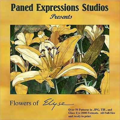 FLOWERS OF ELYSE Paned Expressions Pattern Book On CD Floral-