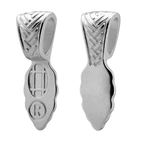Bails Aanraku HASHMARK Sterling Silver Plated LARGE Ten Pieces Fusing Supplies Glue On-